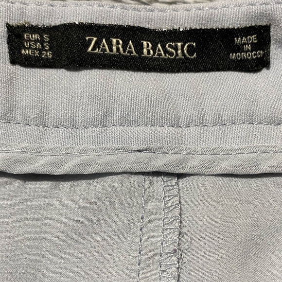 Zara Basic Baby Blu Skort Size S - Picture 5 of 8